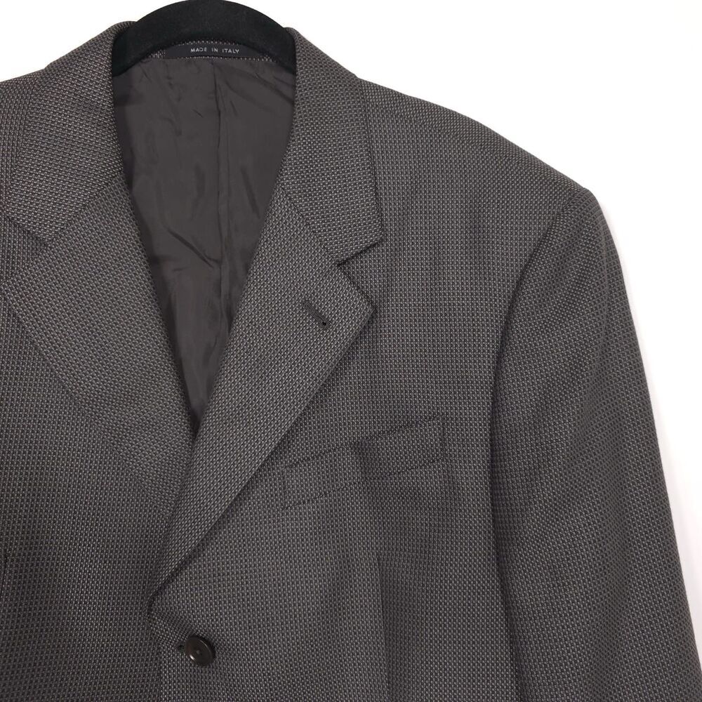 ARMANI COLLEZIONI Blazer 42R NEIMAN MARCUS Sport‎ Coat ITALY MADE Gray SILK WOOL